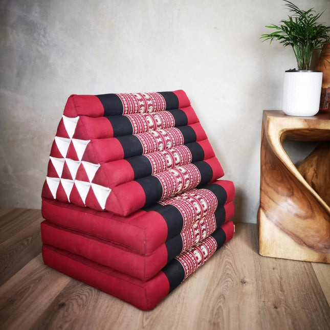 Jumbo Thai Triangle Pillow THREE FOLDS R-Ele.
