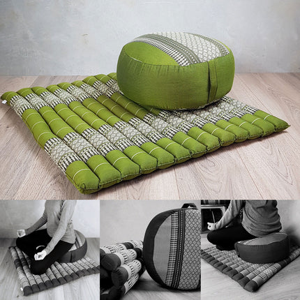Zafu & Zabuton Meditation Set Green.
