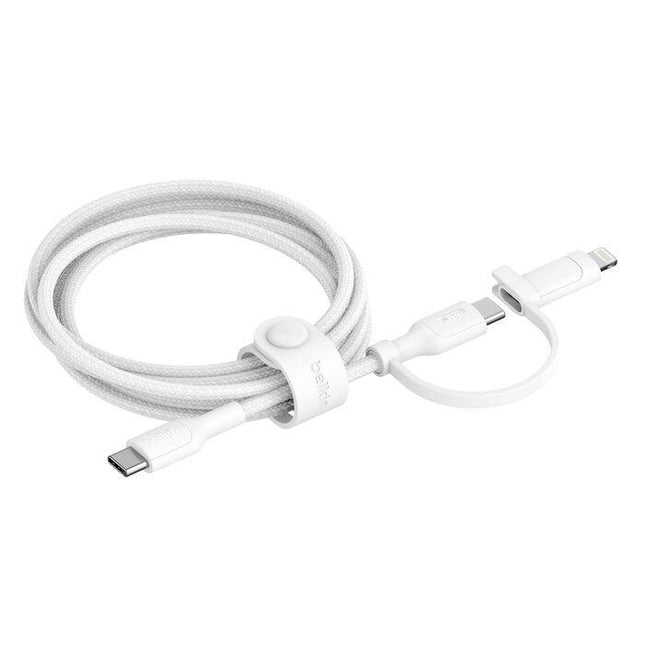 Belkin BoostCharge Pro 2-in-1 Cable Usb-C to USB-C + Lightning Connector.