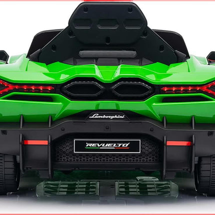 Lamborghini Revuelto Licensed Ride on 12V Remote Control Power Battery Car With Scissor door – Green.