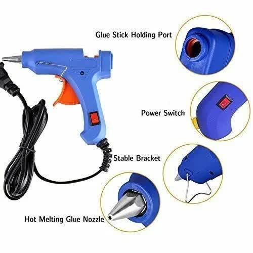 HOT MELT GLUE GUN TRIGGER ADHESIVE WITH STICKS REPAIR KIT FOR USE.