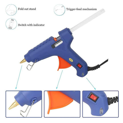 HOT MELT GLUE GUN TRIGGER ADHESIVE WITH STICKS REPAIR KIT FOR USE.