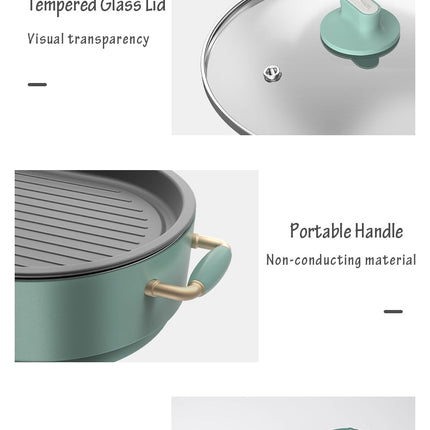 BEAR Multi-functional 2-in-1 Cooking Hot Pot And Griddle Barbecue Machine DKL-C15L1.