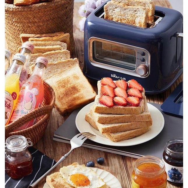 BEAR Double Slots Bread Toaster With Glass Window DSL-C02X1.