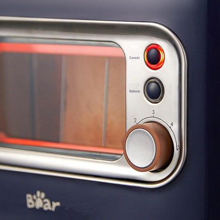 BEAR Double Slots Bread Toaster With Glass Window DSL-C02X1.