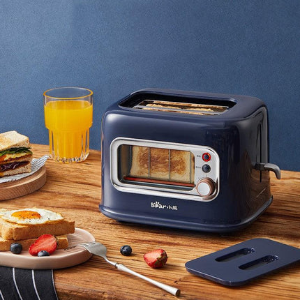 BEAR Double Slots Bread Toaster With Glass Window DSL-C02X1.