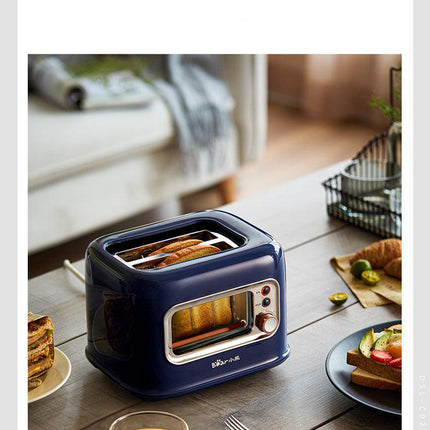 BEAR Double Slots Bread Toaster With Glass Window DSL-C02X1.