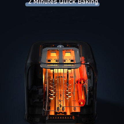 BEAR Double Slots Bread Toaster With Glass Window DSL-C02X1.