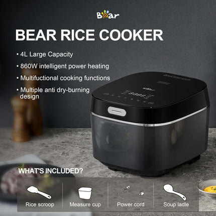 BEAR 4 Litre Intelligent Power Heating Rice Cooker DFB-Q40R5.