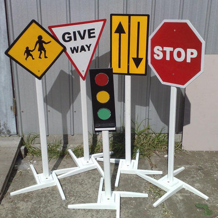 Set Of Traffic Signs.