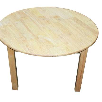 Rubberwood Round Table 90.