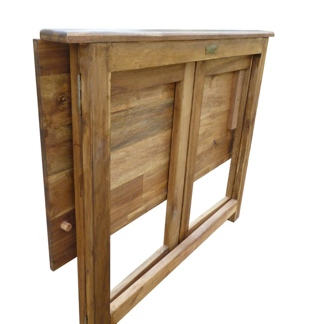 Hardwood Foldable Teen Desk Set (Acacia).