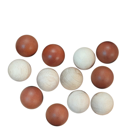 Two tone balls set of 12.