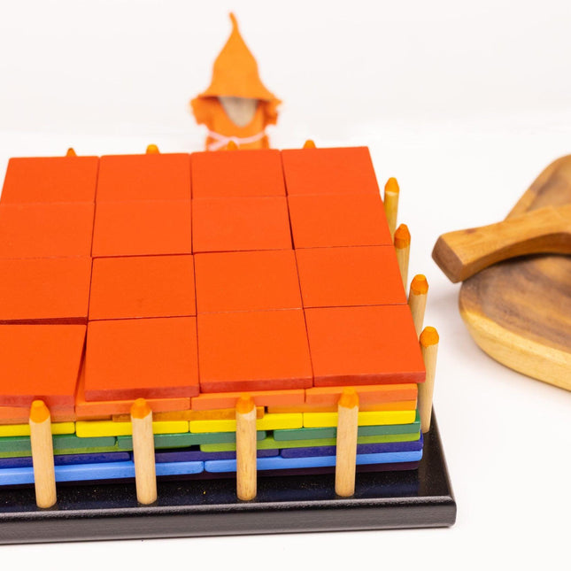 Square Fractions Cake.