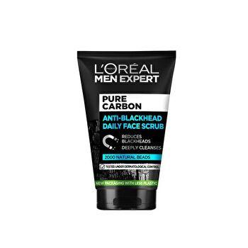L'Oreal Paris Men Expert Pure Carbon Anti-Blackhead Daily Face Scrub 100ml 100mL.