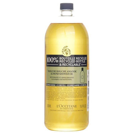 L'Occitane Almond Cleansing & Softening Shower Oil (Eco-Refill) 500ml/16.9oz.