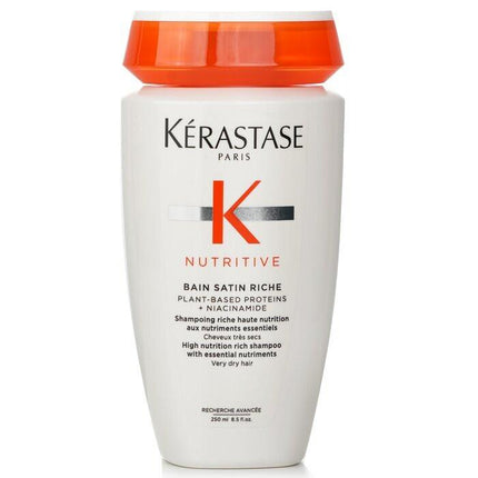 Kerastase Nutritive Bain Satin Riche High Nutrition Rich Shampoo With Essential Nutriments (Very Dry Hair) 250ml/8.5oz.