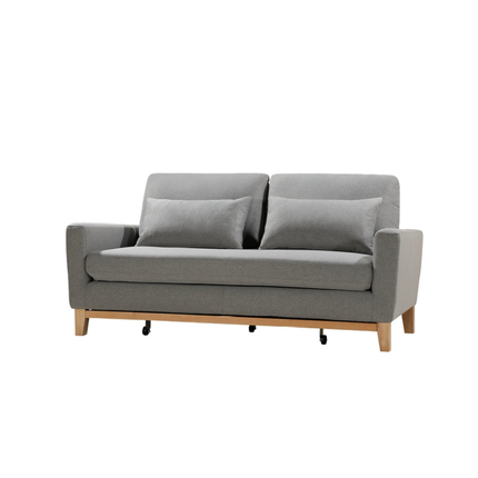 SHASA 2 Seater Pull-out Sofa bed Grey celadon.