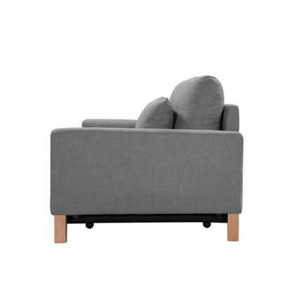 SHASA 2 Seater Pull-out Sofa bed Grey celadon.