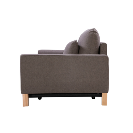SHASA 2 Seater Pull-out Sofa bed Grey taupe.