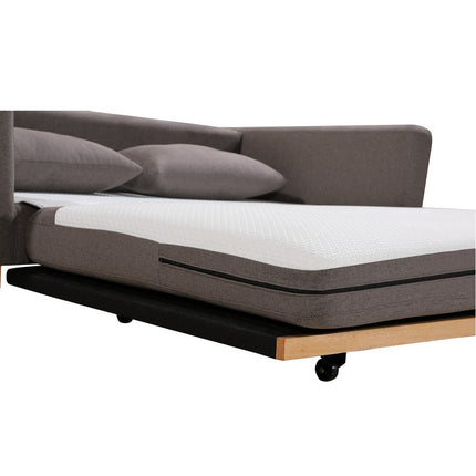 SHASA 2 Seater Pull-out Sofa bed Grey taupe.