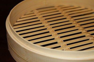 6 Inch Bamboo Steamer Set-2 Steamer Baskets With 1 Lid.