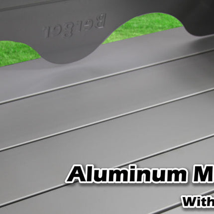 Deluxe Aluminium Foldable Camping Kitchen Picnic Cupboard Bench Table Windshield.