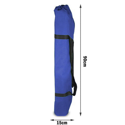 Camping Bed Folding Stretcher Light Weight w/ Carry Bag Camp Portable - blue.