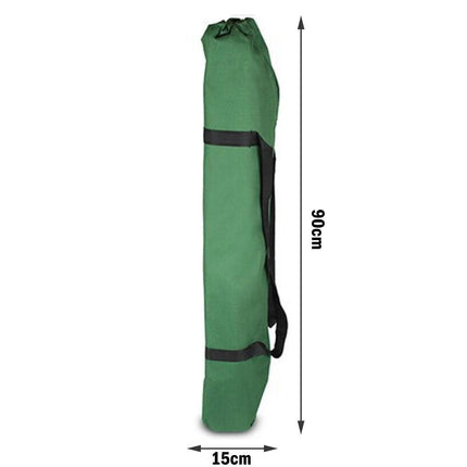 Camping Bed Folding Stretcher Light Weight w/ Carry Bag Camp Portable - green.