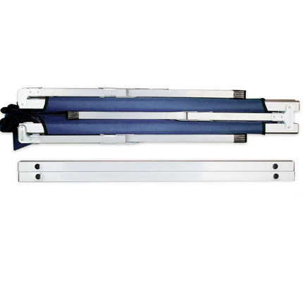 Camping Bed Folding Stretcher Light Weight w/ Carry Bag Camp Portable - navy.