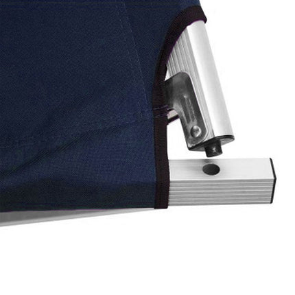 Camping Bed Folding Stretcher Light Weight w/ Carry Bag Camp Portable - navy.