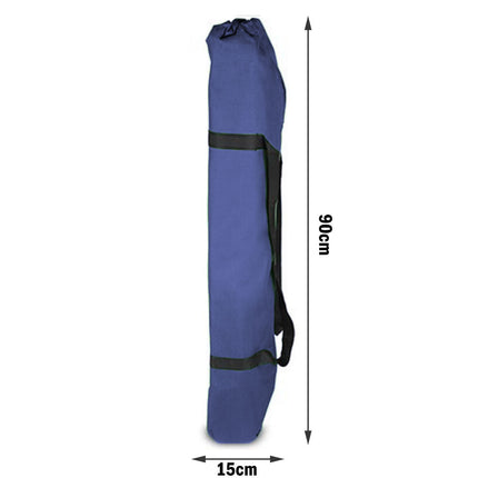 Camping Bed Folding Stretcher Light Weight w/ Carry Bag Camp Portable - navy.
