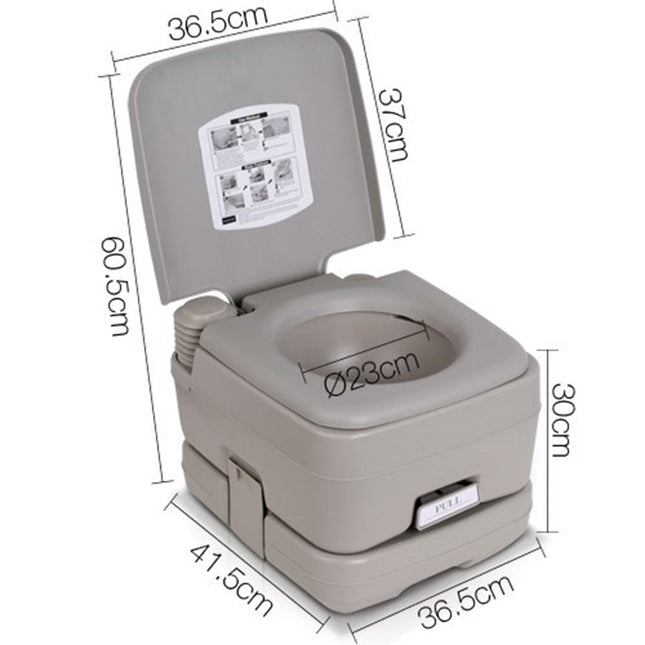 10L Outdoor Portable Camping Toilet.