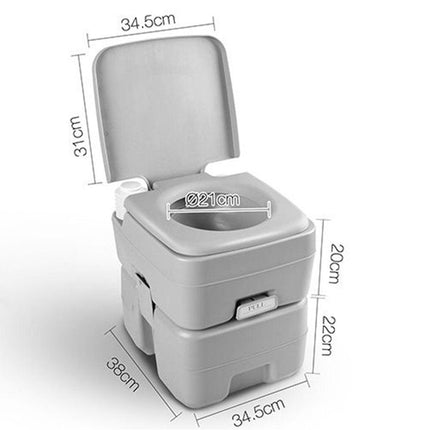 20L Outdoor Portable Camping Toilet With Carry Bag.