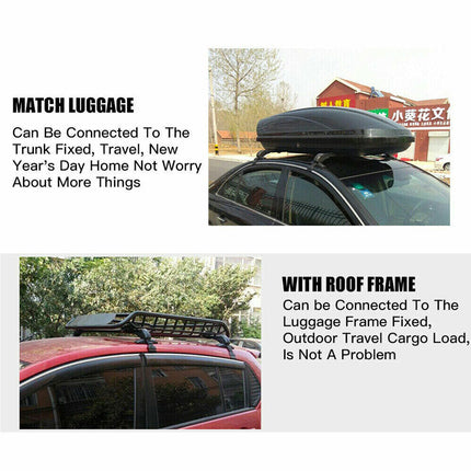 100cm Universal Car Roof Racks Carrier Adjustable Cross Bars Aluminium Alloy Lockable.