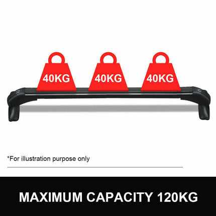 100cm Universal Car Roof Racks Carrier Adjustable Cross Bars Aluminium Alloy Lockable.