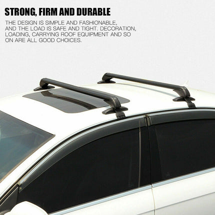 110cm Universal Car Roof Racks Carrier Adjustable Cross Bars Aluminium Alloy Lockable.