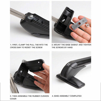 110cm Universal Car Roof Racks Carrier Adjustable Cross Bars Aluminium Alloy Lockable.