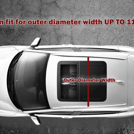 125CM Universal Adjustable Aluminum Alloy Car Roof Rack Cross Bars Carrier Lock.