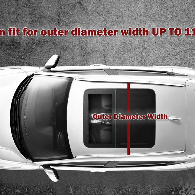 125CM Universal Adjustable Aluminum Alloy Car Roof Rack Cross Bars Carrier Lock.