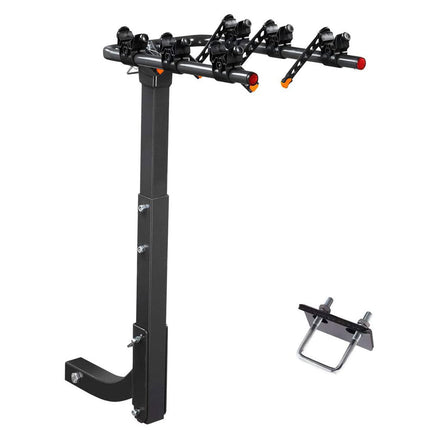 3 Bike Rack Bicycle Car Rear Carrier 2" Steel Foldable Steel Hitch Mount Towbar.