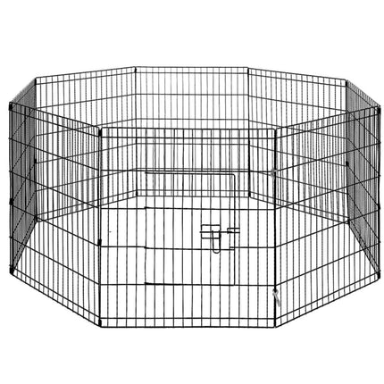 24" 8 Panel Pet Dog Playpen Puppy Exercise Cage Enclosure Fence Play Pen.