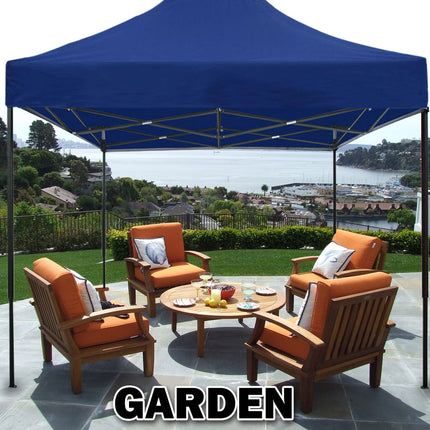 3x3m Pop Up Gazebo Outdoor Tent Folding Marquee Party Camping Market Canopy - blue.