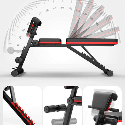 Adjustable FID Ab Abdominal Weight Press Bench Fitness Incline Sit up Gym Flat.