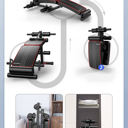 Foldable Weight Sit Up Bench Press Adjustable Home Gym Abdominal Exercise Fitness.
