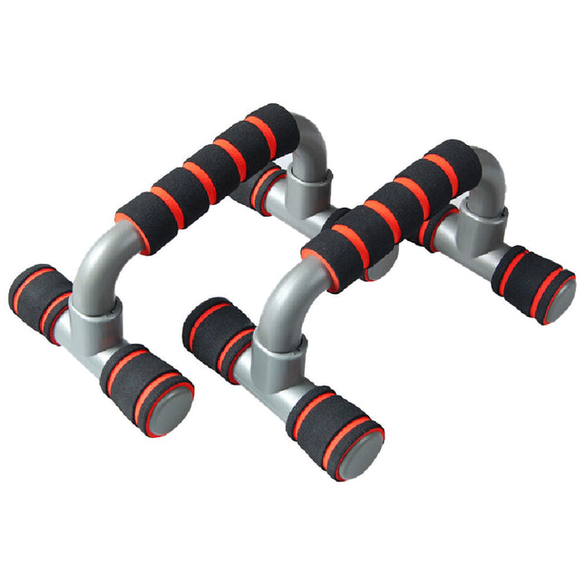 Push Up Bar handle Push-up Stand Grip For Home Fitness Exercise Workout - red.