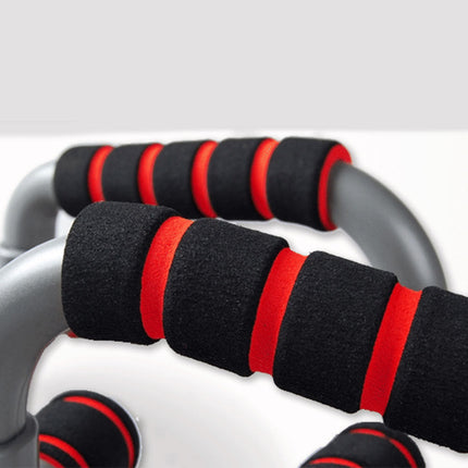 Push Up Bar handle Push-up Stand Grip For Home Fitness Exercise Workout - red.