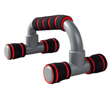 Push Up Bar handle Push-up Stand Grip For Home Fitness Exercise Workout - red.