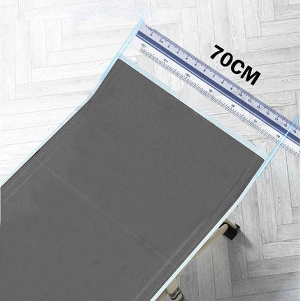 Camping Portable Stretcher Single Foldable Folding Bed Mattress Recliner Mat - grey.