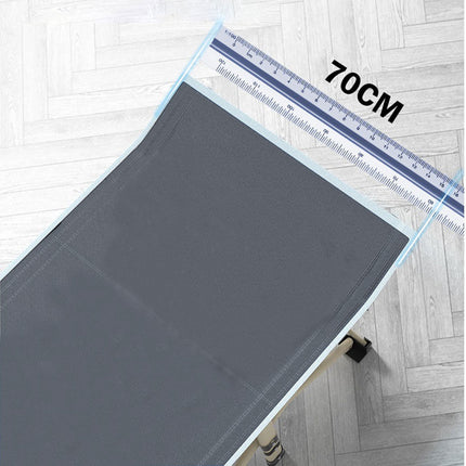 Camping Portable Stretcher Single Foldable Folding Bed Recliner Mat - grey.